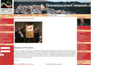 Desktop Screenshot of denominazionecomunale.it